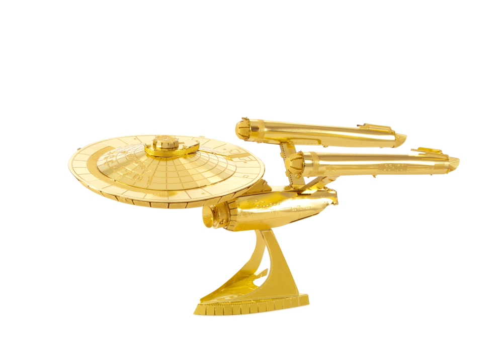 image Metal Earth Star Trek USS ENTERPRISE NCC-1701 Gold Edition Model Kit