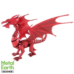 image Iconx Red Dragon Metal Earth Kit
