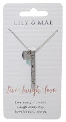 image Live Laugh Love Lily and Mae Necklace