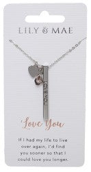 image Love You and Mae Personalised necklace