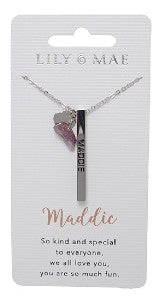 Maddie Lily & Mae Personalised Necklace