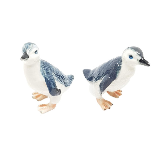 penguin  set  2miniature porcelain figurine