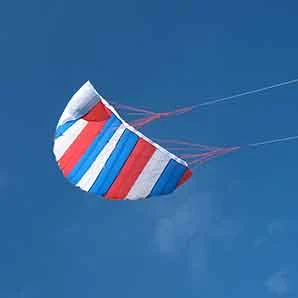 image Parafoil Kite large Red Whit & Blue