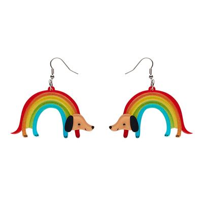 image Rainbow ruff  Erstwilder Earrings