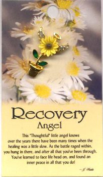 image Recovery Guardian Angel pin brooch