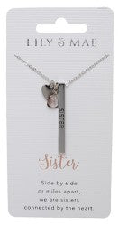 image Sister Lily and Mae Personalised necklace